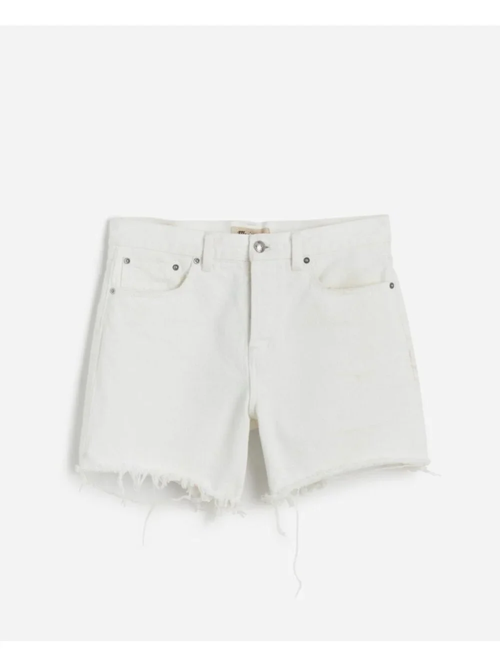 NWT Madewell The Brynn Long Short in Pure White - Size: 26